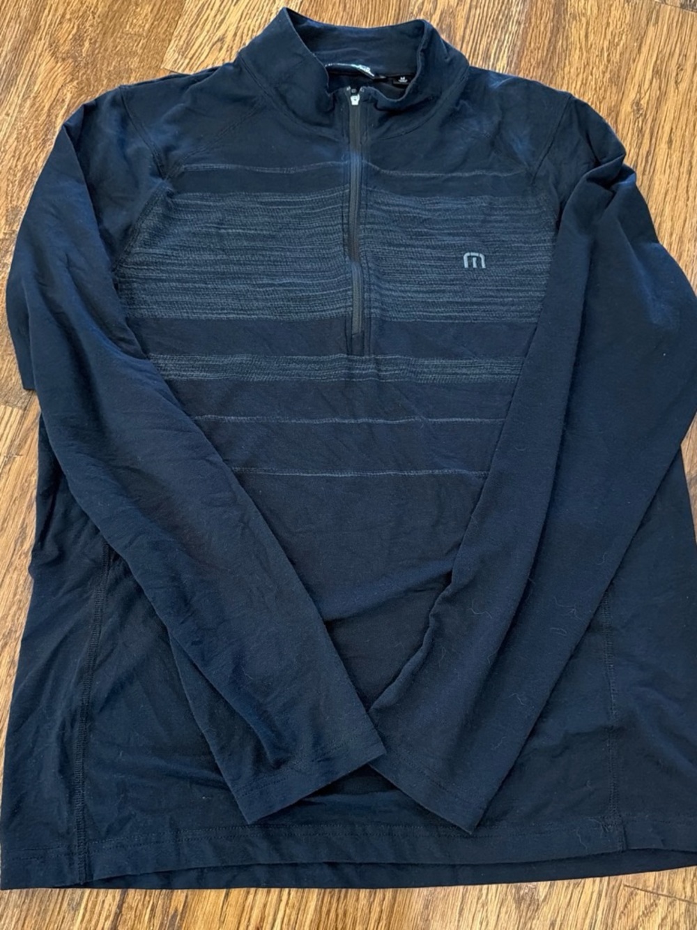 Travis Mathew Black Quarter-Zip Pullover Sweater